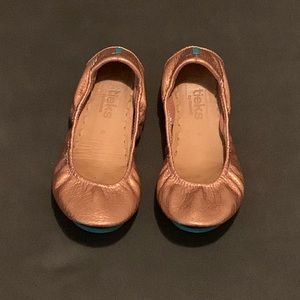 Tieks ballet flats, Size 6, Rose Gold Glam